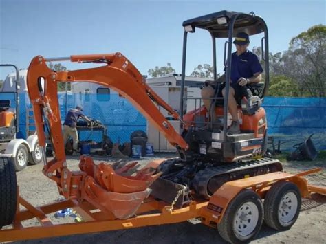 best trailer for mini excavator|loading mini excavator on trailer.